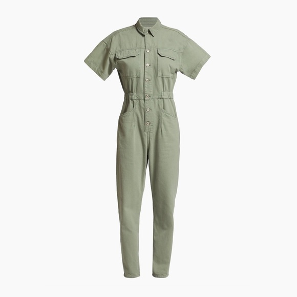 Free People Olive Green Jumpsuit - Picture 1 of 12